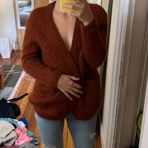 Elegant Rust Cardigan for Women